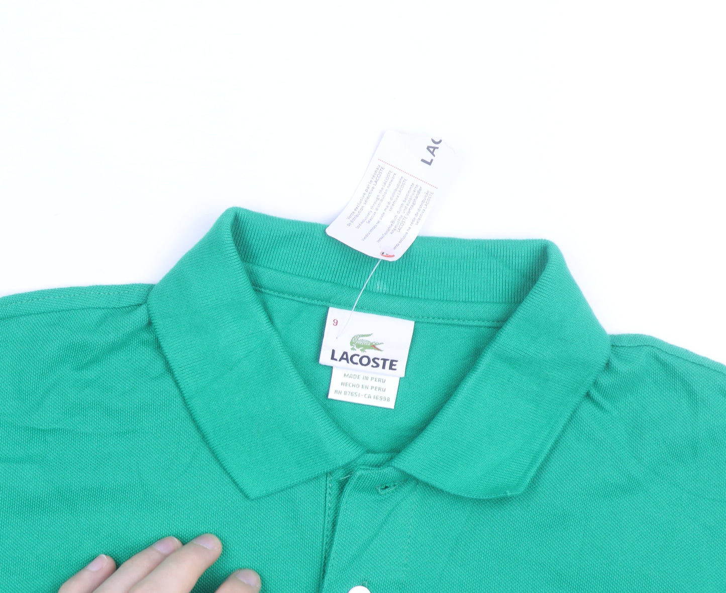 Lacoste Men's Green 3XL Classic Fit Cotton Polo Shirt
