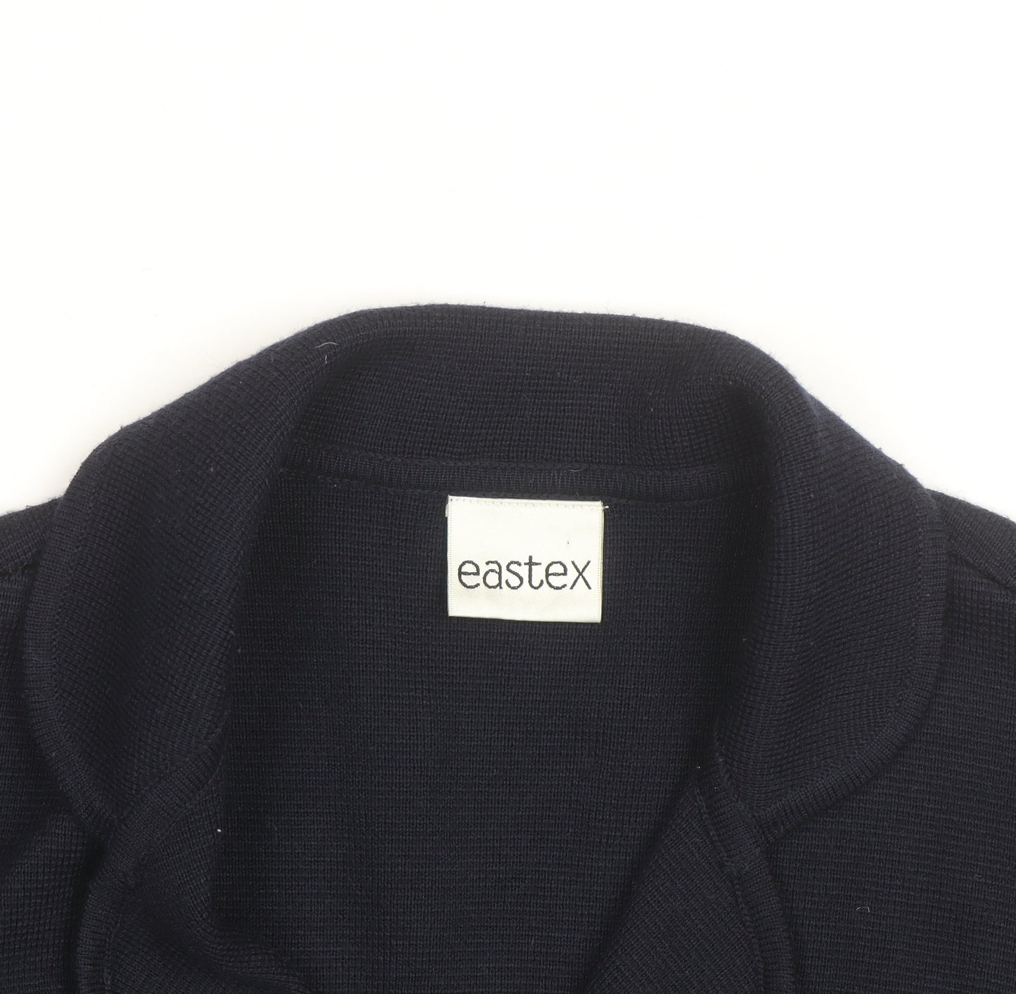 Eastex Women's Blue Collared Button Knit Cardigan Size 14