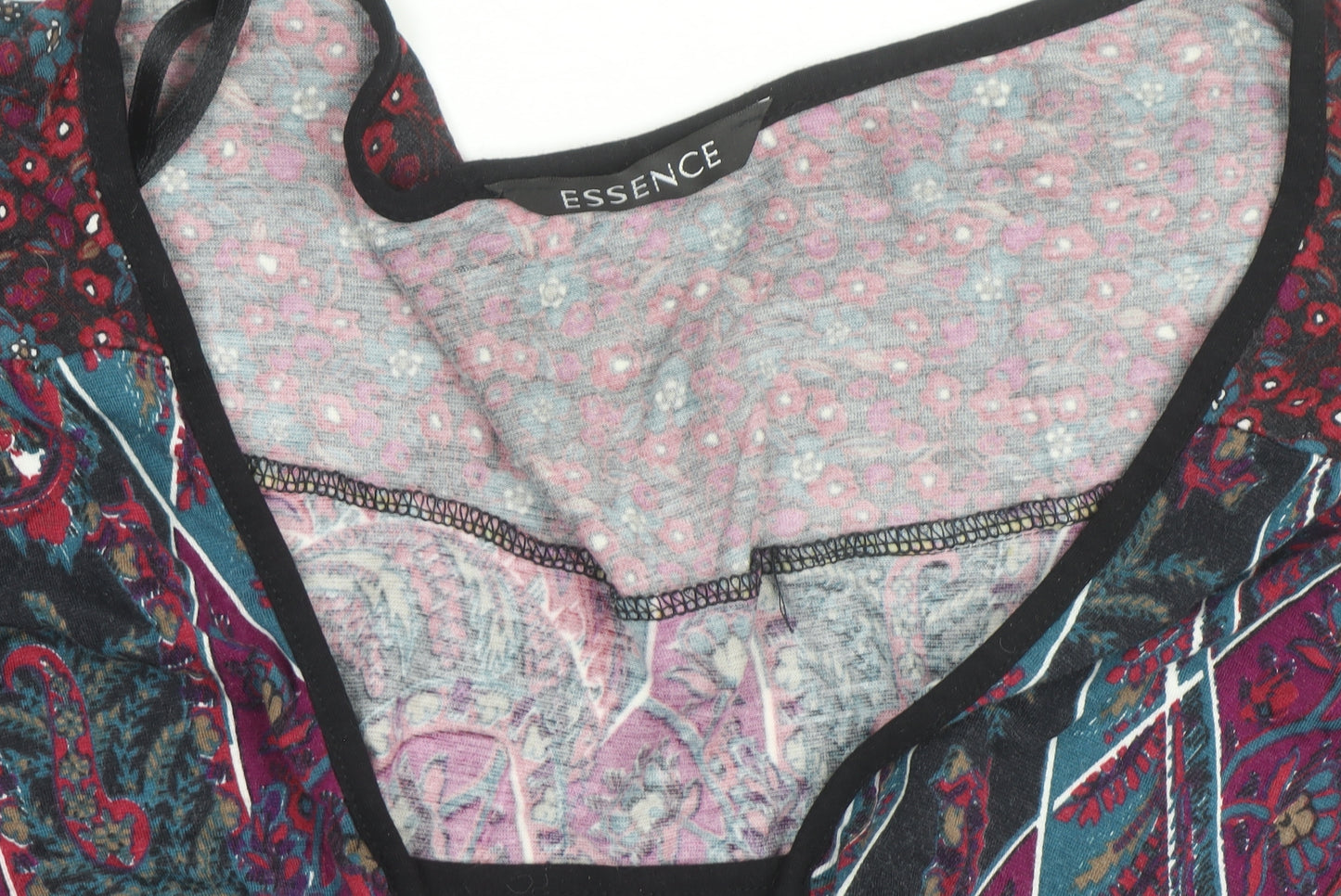 Essence Womens Multicoloured Paisley Wrap Blouse Size 18
