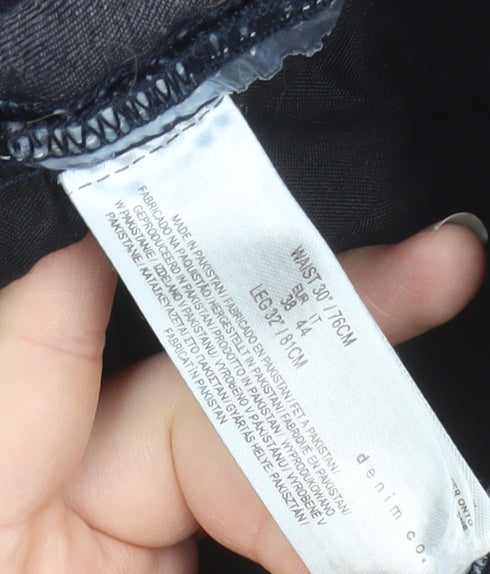 Denim Co Men's Blue Slim Tapered Cargo Jeans 30W 32L