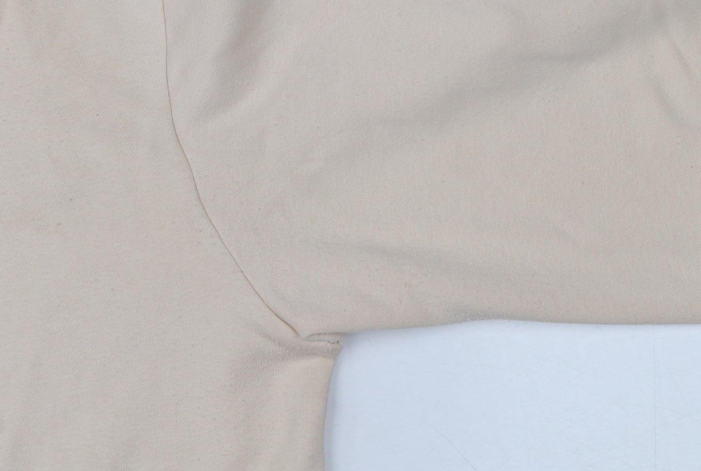 Adidas Men Beige 1/4 Zip Sweatshirt M Mock Neck Logo Pullover