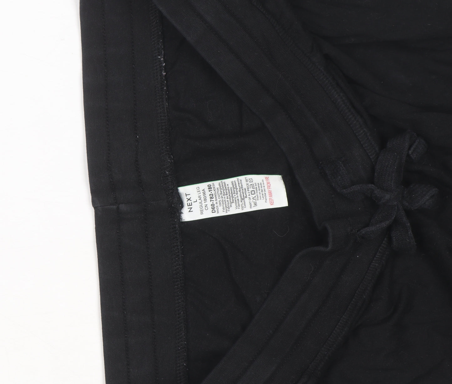Next Women’s Black Cotton Jogger Trousers L Regular Fit