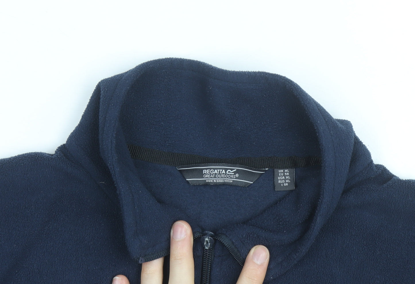 Regatta Men Blue XL Fleece 1/4 Zip Pullover Sweatshirt Outdoor Top