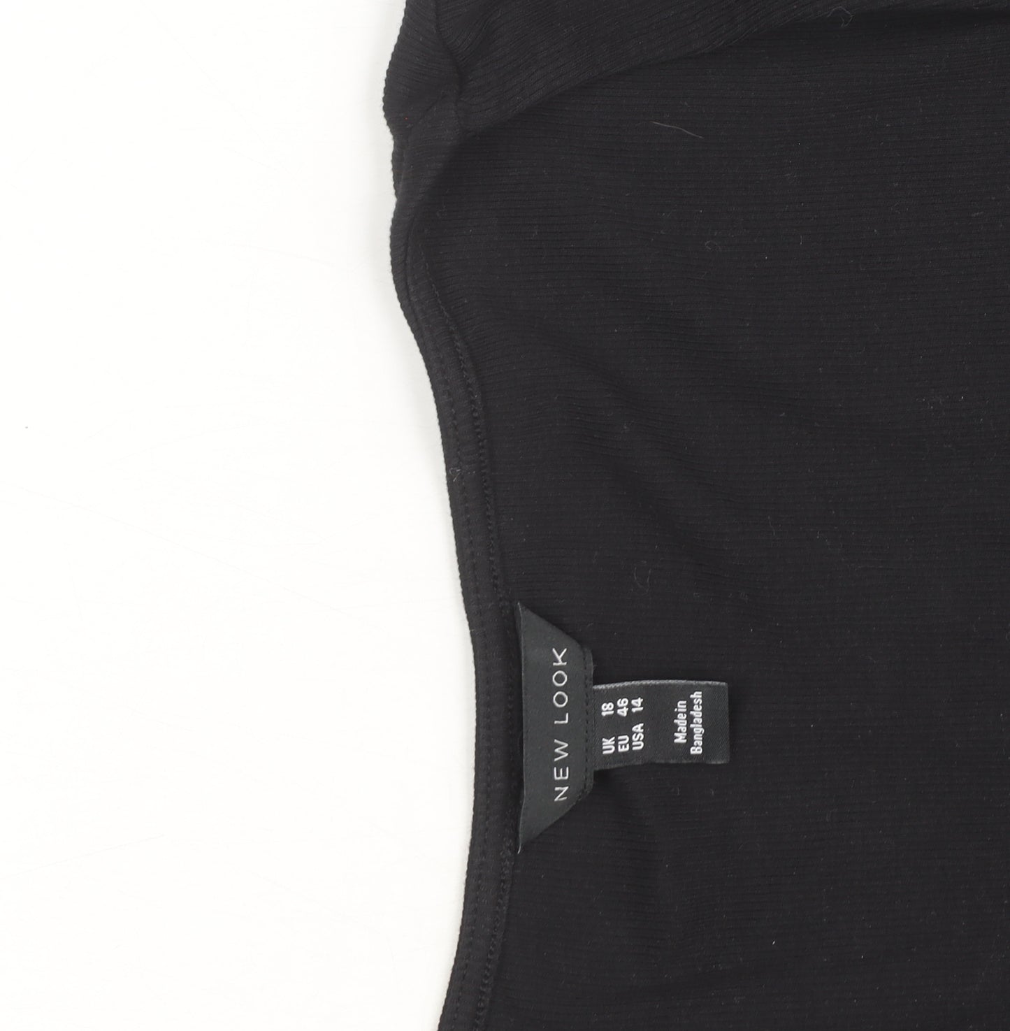 New Look Women’s Black Bodycon Knee Length Dress Size 18