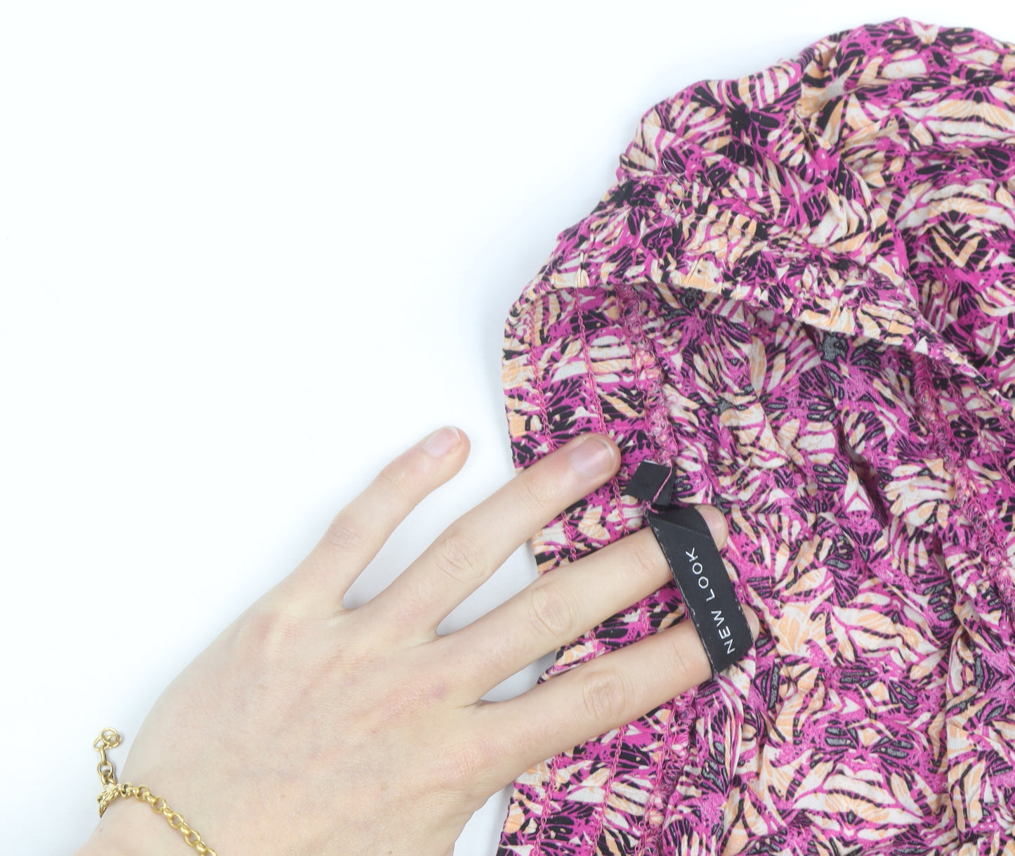 New Look Womens Multicoloured Animal Print Midi A-Line Skirt Size 12