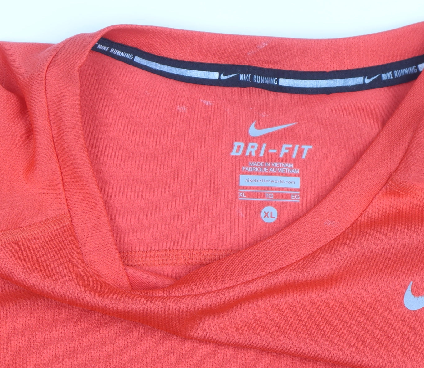 Nike Men's Red XL Dri-Fit Running T-Shirt Breathable Activewear Top