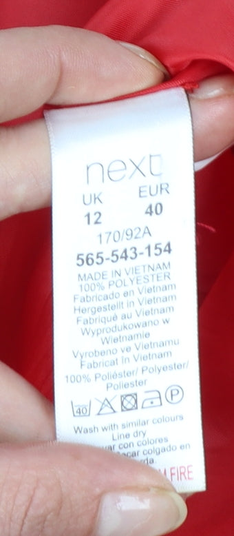 Next Tailoring Red Women's Size 12 Shawl Collar Blazer