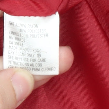 Tahari Arthur S. Levine Women's Red Size 10 Tailored Blazer Jacket