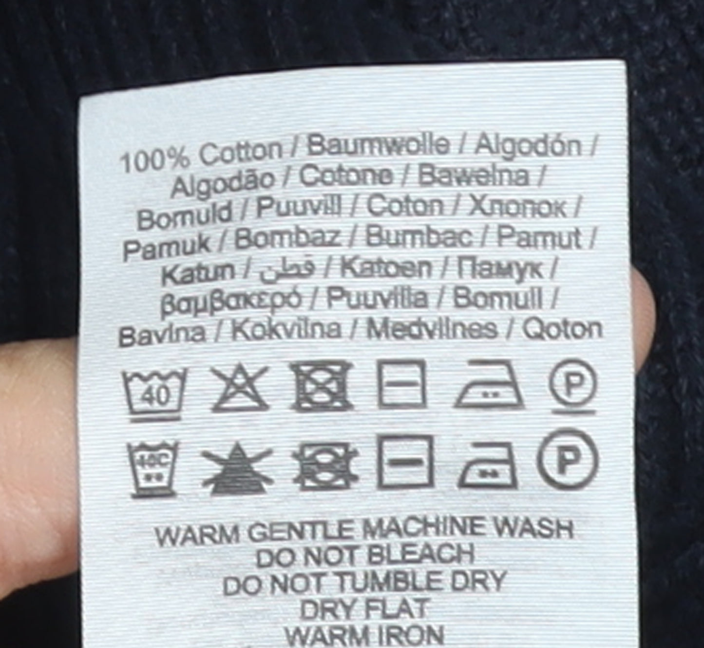Jack & Jones Men's Blue Full Zip Cotton Jumper XL