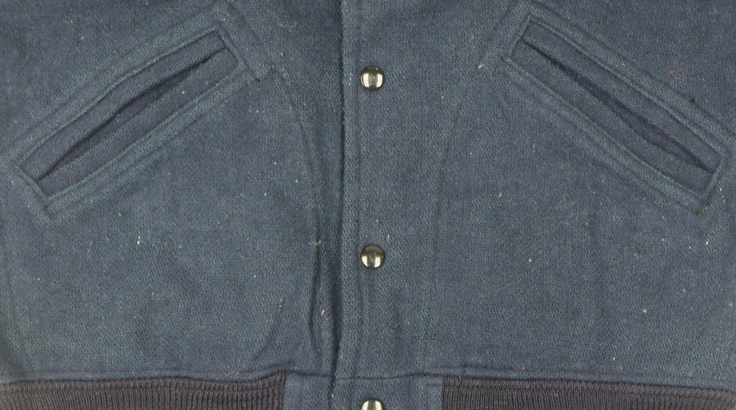 Wilson Men's Navy Wool Syracuse Varsity Jacket Size 42 Vintage