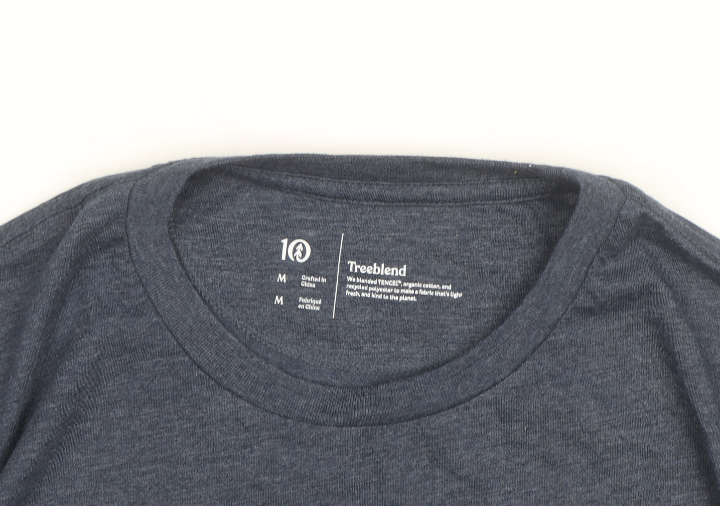 Tentree Men's Blue Long Sleeve Treeblend Crew Neck Top Size M