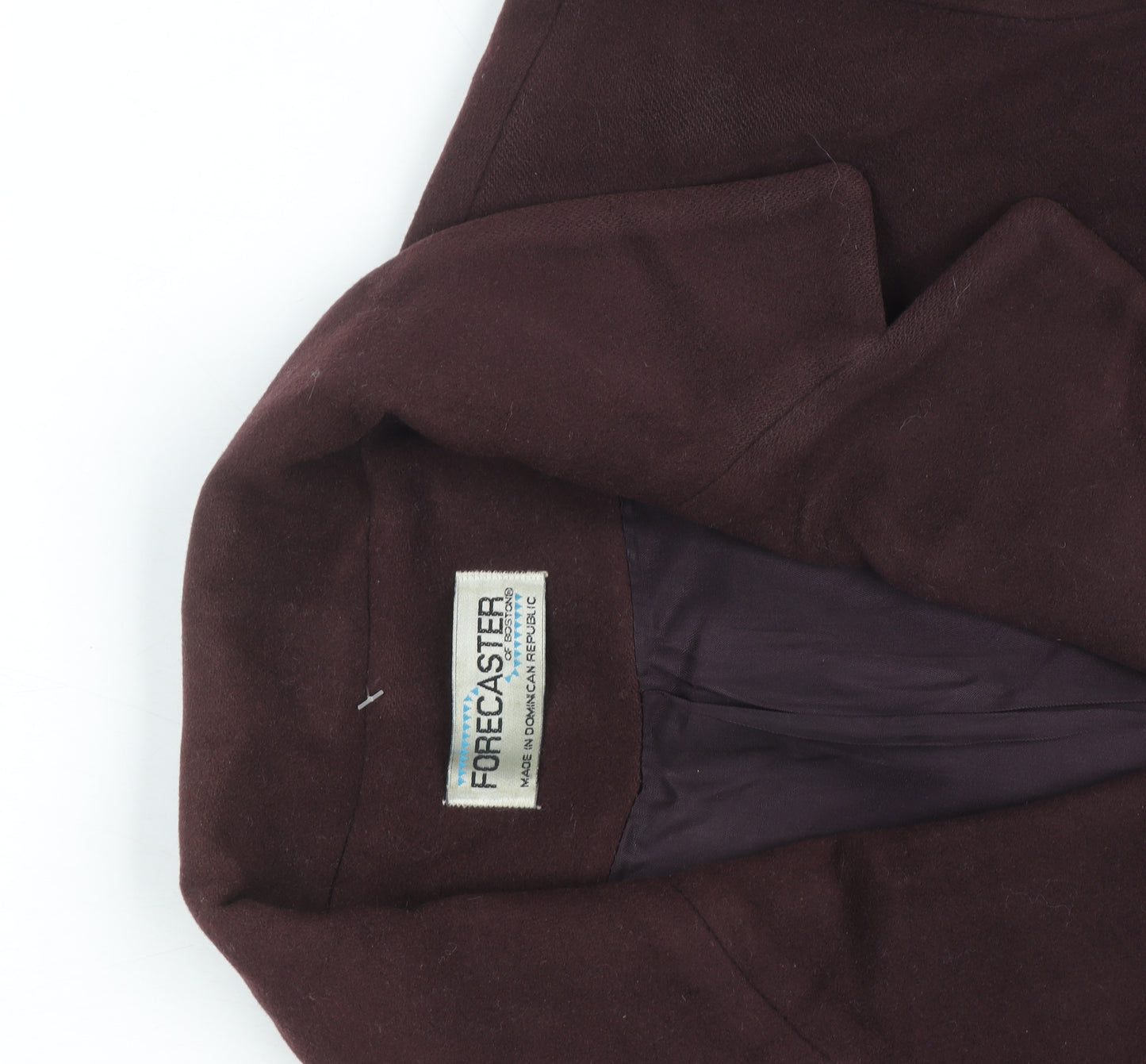 Forecaster Women's Brown Wool Blend Long Overcoat Size 12