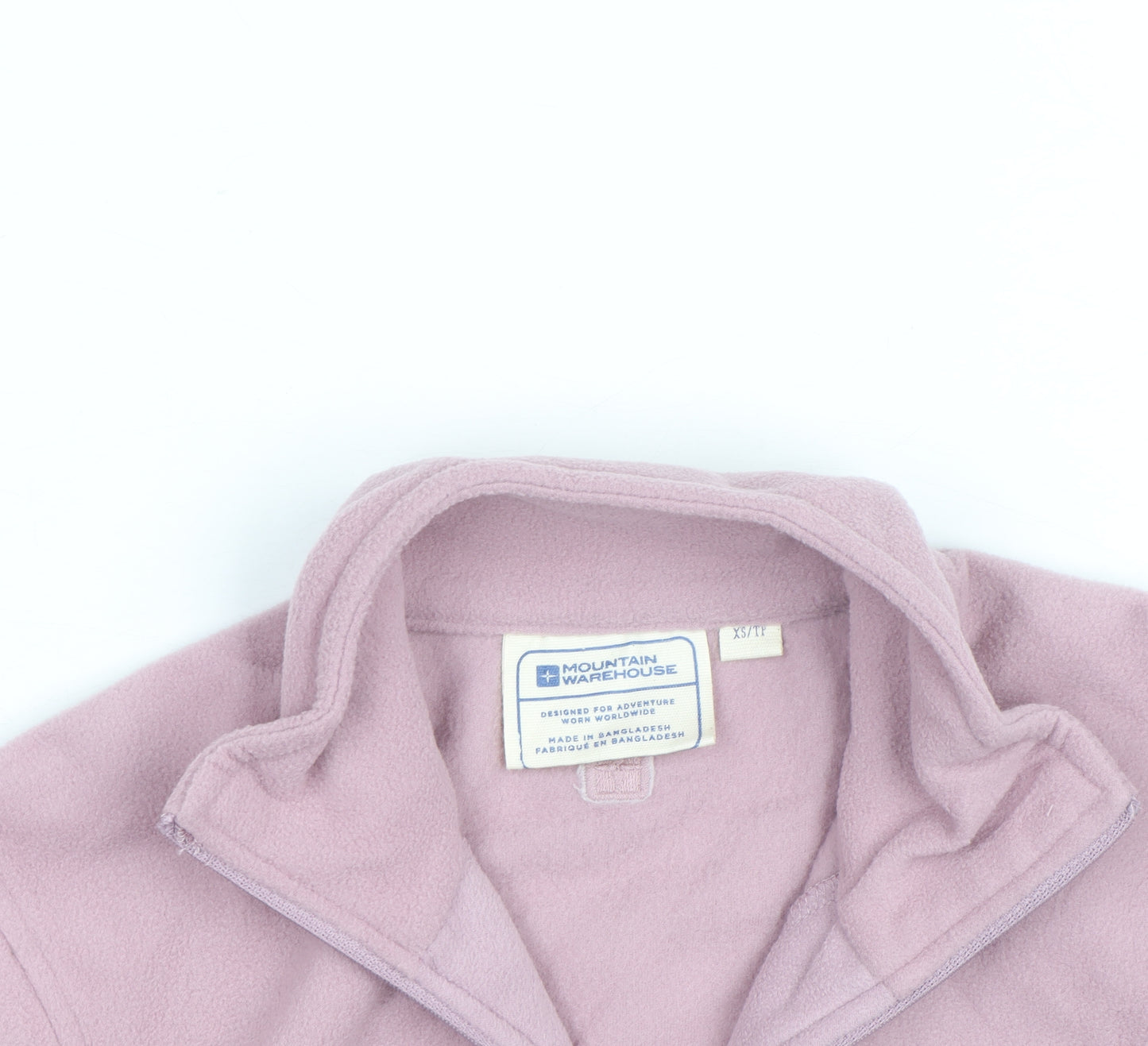 Mountain Warehouse Women Pink XS 1/2 Zip Fleece Pullover Sweatshirt