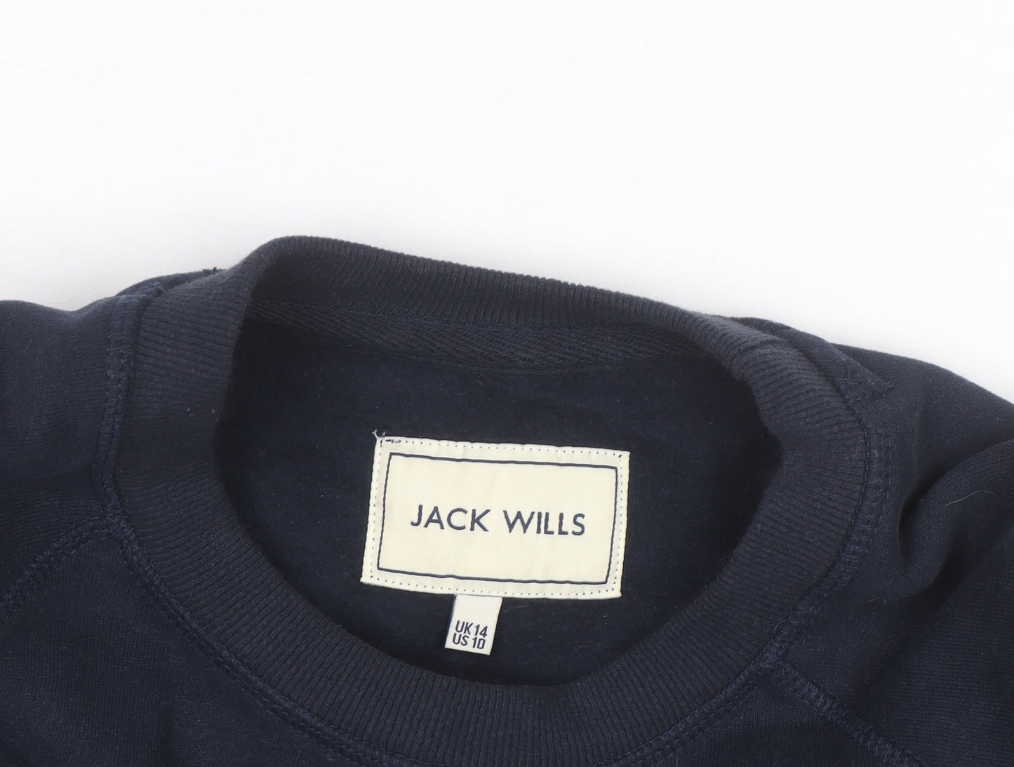 Jack Wills Unisex Adults Blue L Pullover Sweatshirt with Logo Print