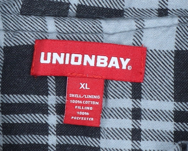 Unionbay Men's Brown Quilted Cotton Waistcoat XL Casual Workwear