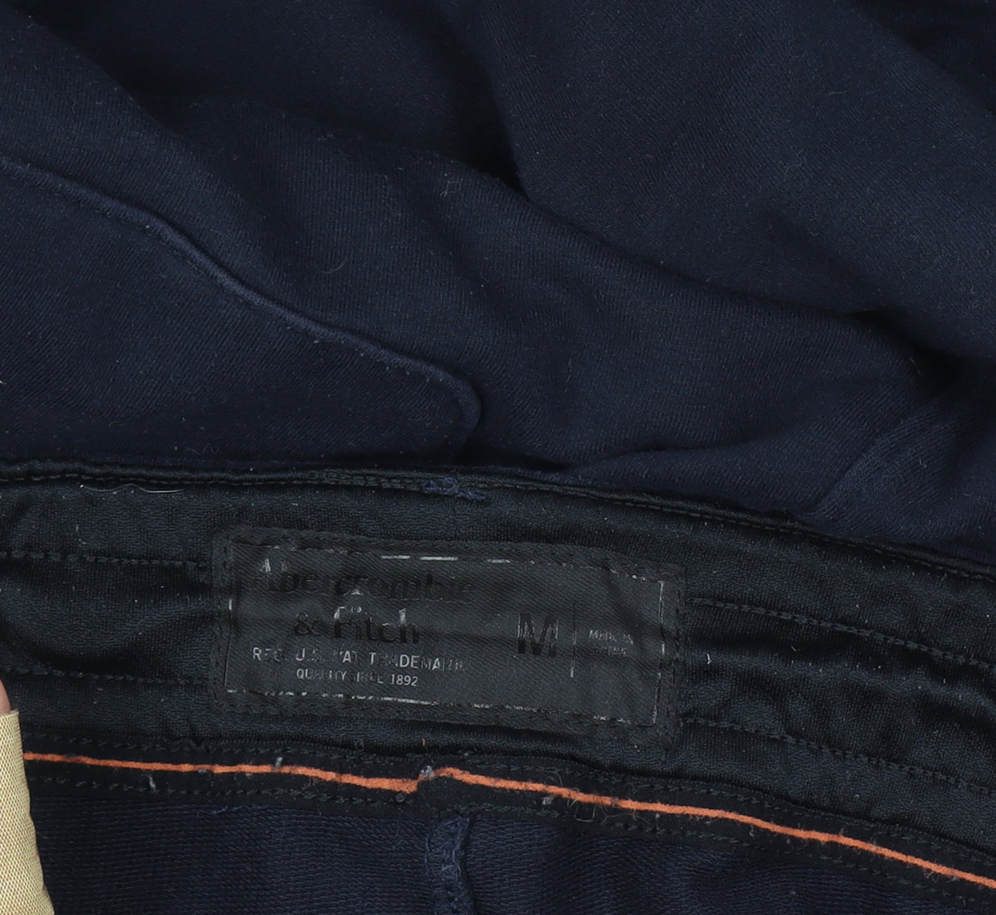 Abercrombie & Fitch Men’s Navy Jogger Sweatpants Medium Zip Hem