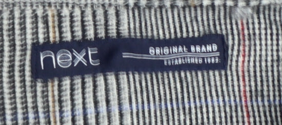 Next Boys Grey Cotton Long Sleeve Button-Up Shirt 14 Years