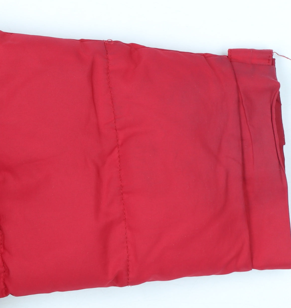 TOG24 Womens Red Faux Fur Hooded Puffer Coat Size 12