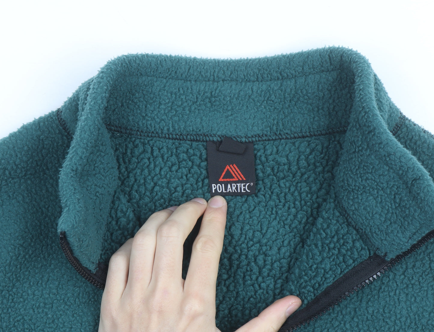 Polartec Men's Green Fleece Zip Waistcoat Bodywarmer Size S