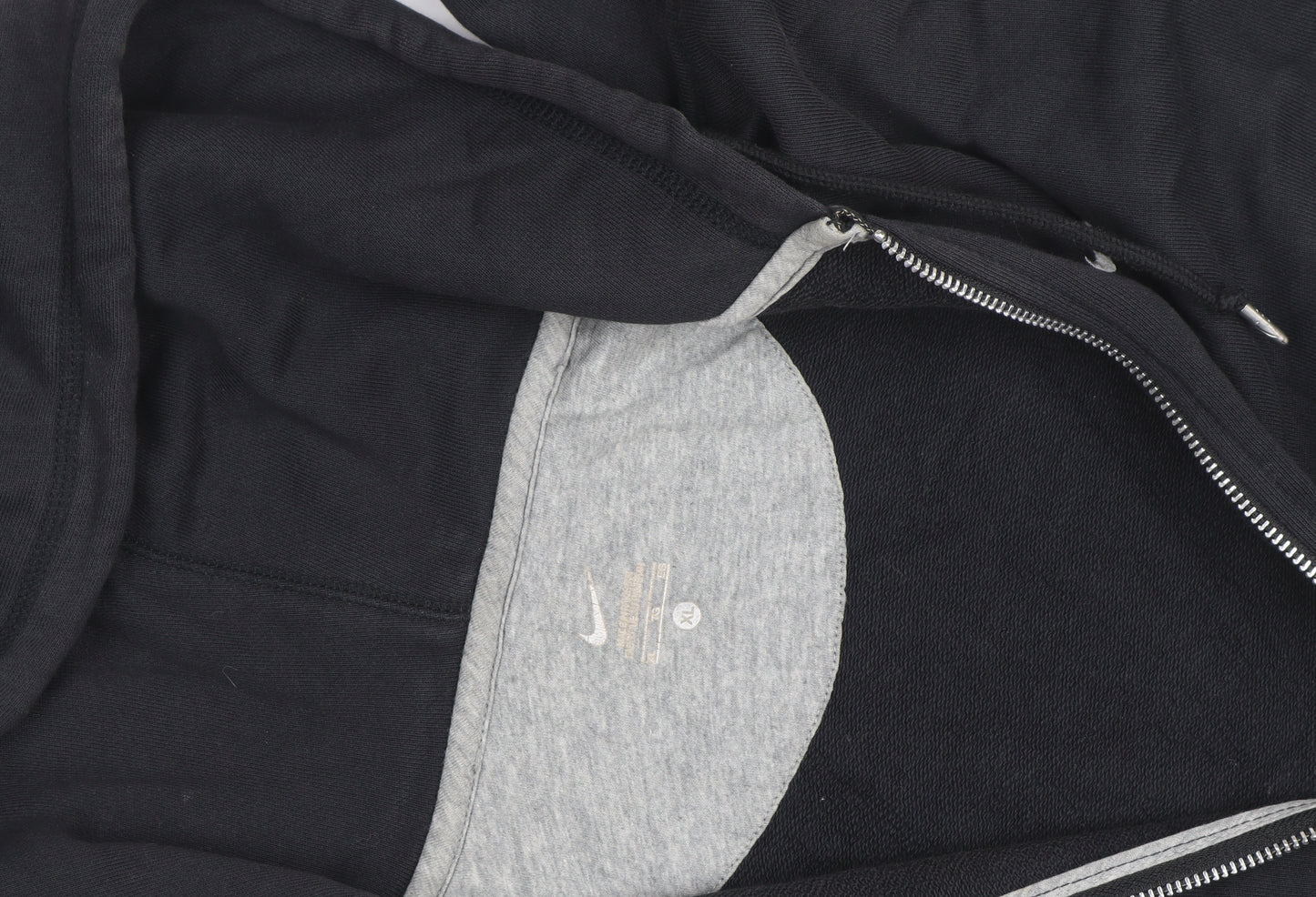 Nike Men's Black XL Full Zip Hoodie Fleece Sportswear