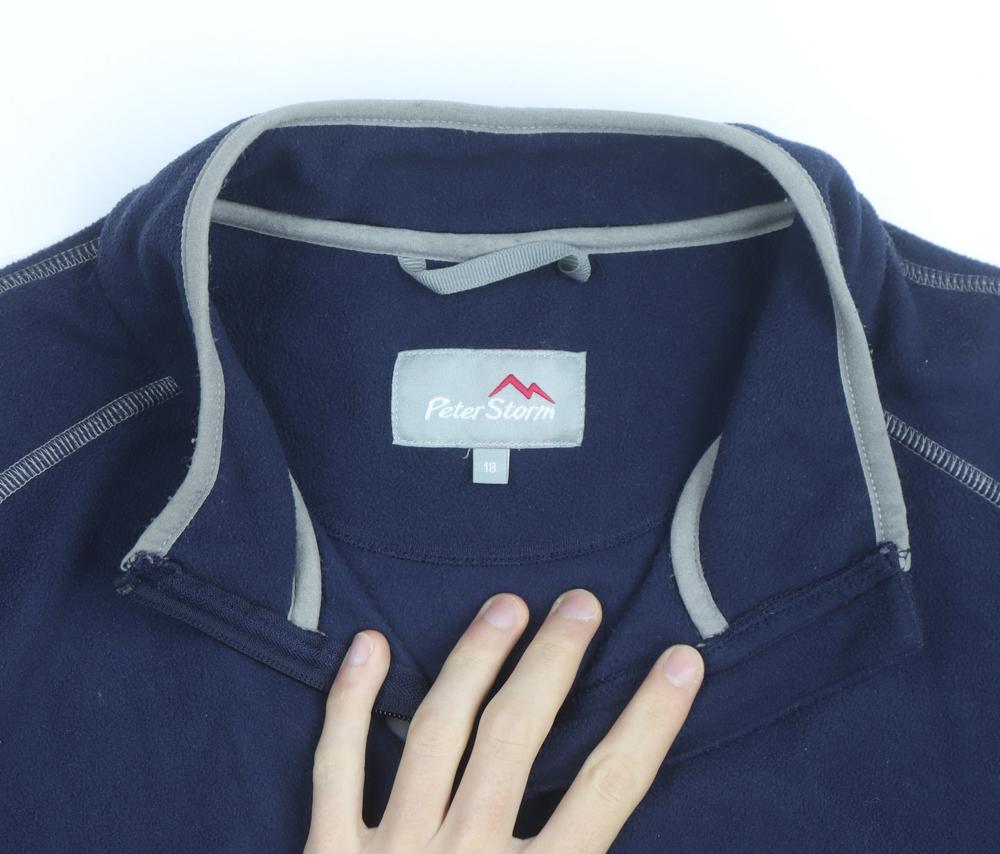 Peter Storm Women’s Navy Full Zip Fleece Sweatshirt Size 18
