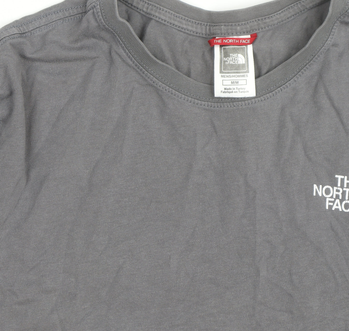 The North Face Mens Grey Long Sleeve Cotton T-Shirt M