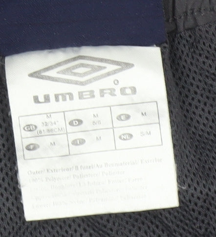 Umbro Men's Grey Blue Cargo Shorts M 32/34 Elastic Waist Sports Style