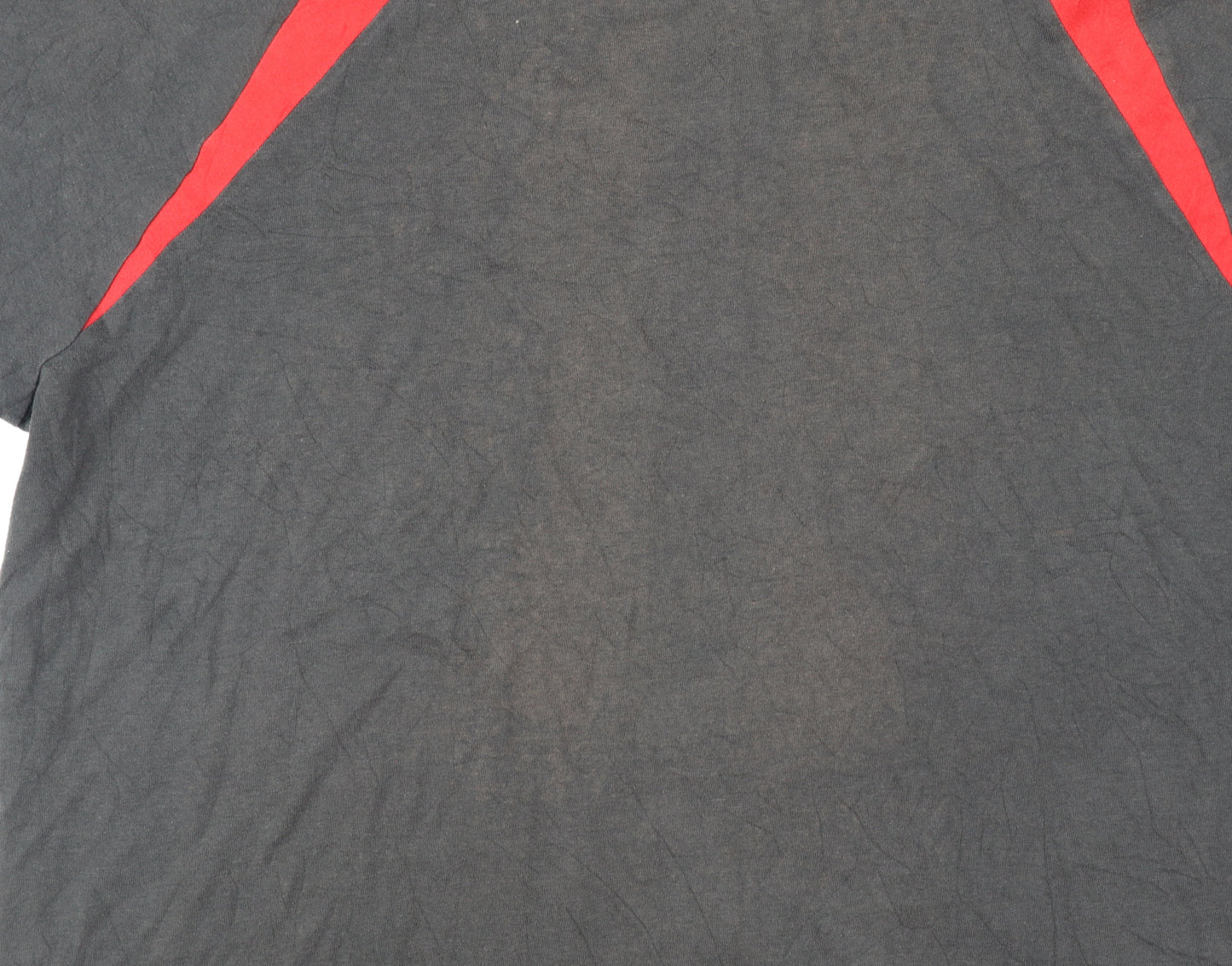 Adidas Men's Black Red XL Colourblock Sports T-Shirt