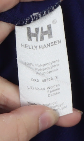 Helly Hansen Women's Navy Long Sleeve Top Polypropylene Size L