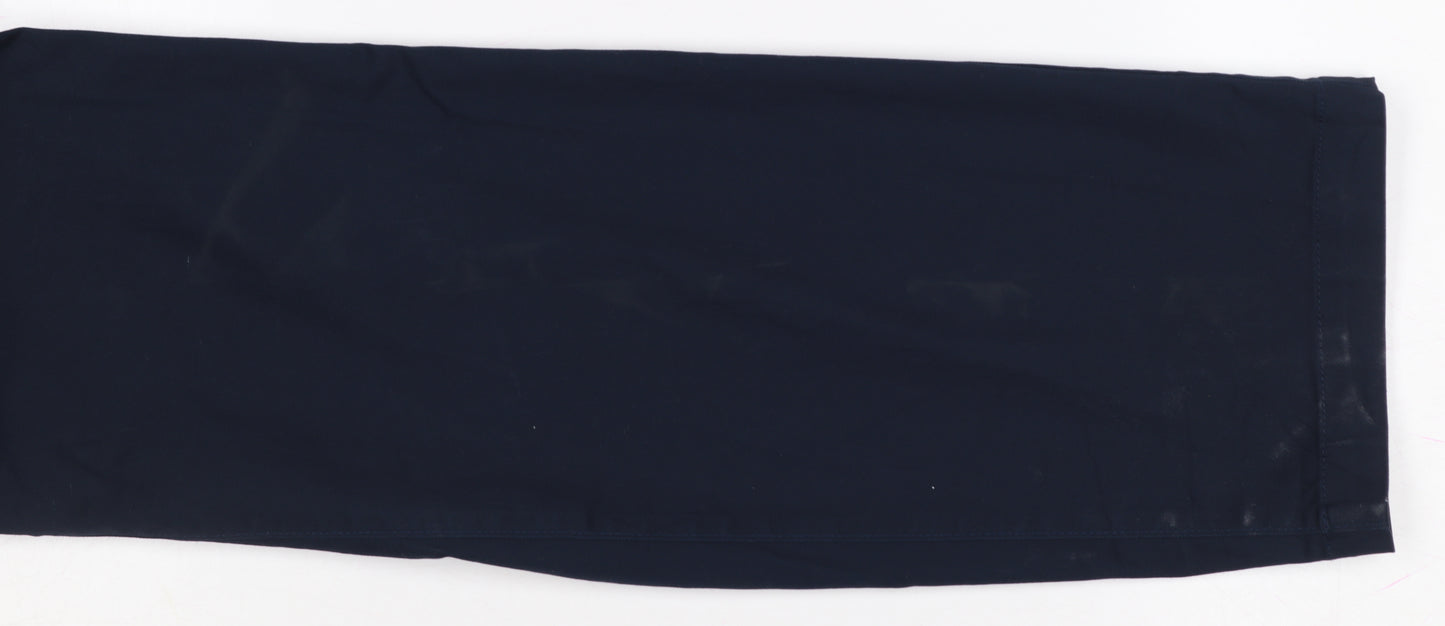 Marks and Spencer Men's Blue 38x31 Regular Fit Chino Trousers
