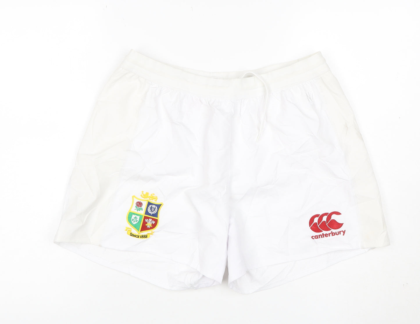 Canterbury Men's White Rugby Shorts Size 36 Athletic Polyester