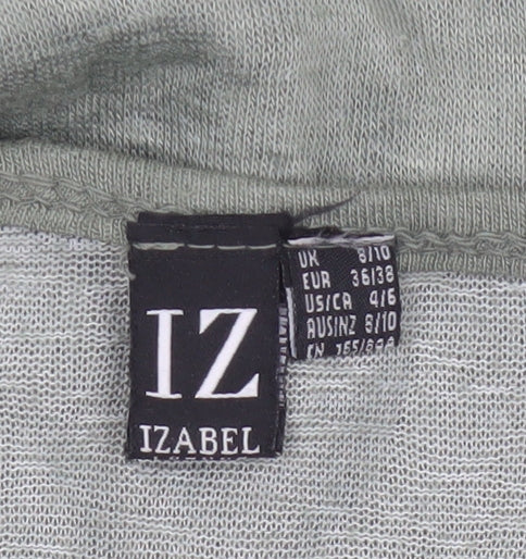 Izabel Women Grey Size 10 Star Sequin Jersey Balloon Sleeve T-Shirt