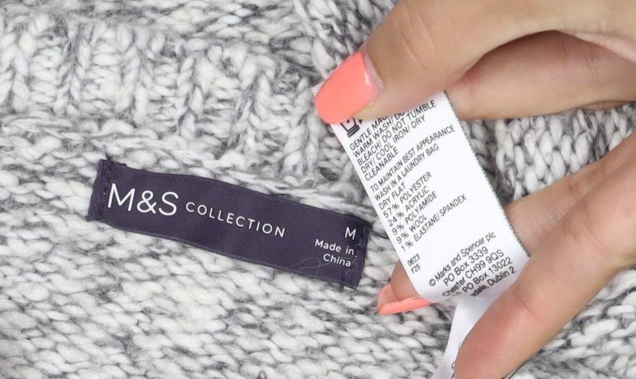 Marks & Spencer Women Grey M Chunky Knit Raglan Pullover Jumper