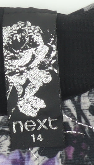 Next Women’s Multicoloured Floral Bodycon Dress UK 14 Sleeveless