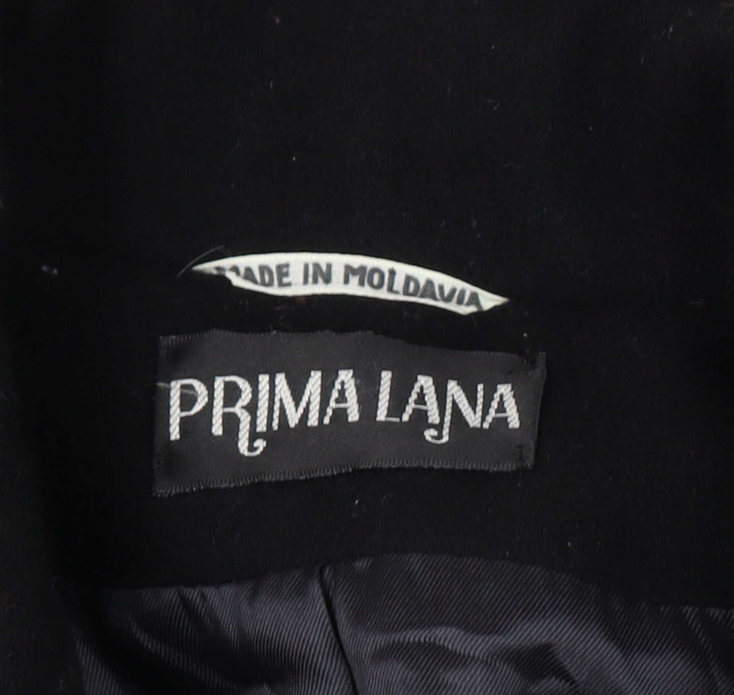 Prima Lana Women’s Black UK 16 Wool Long Overcoat Collared