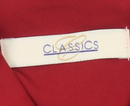 Classics Women’s Red UK 14 Tailored Blazer Gold Buttons