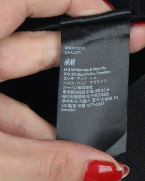 H&M Women’s Black UK 8 High Rise Zip Pocket Stretch Leggings