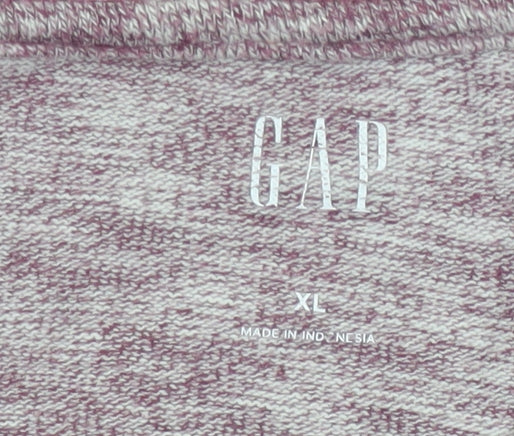 Gap Men's Red XL Long Sleeve Henley Pocket Cotton Blend Top