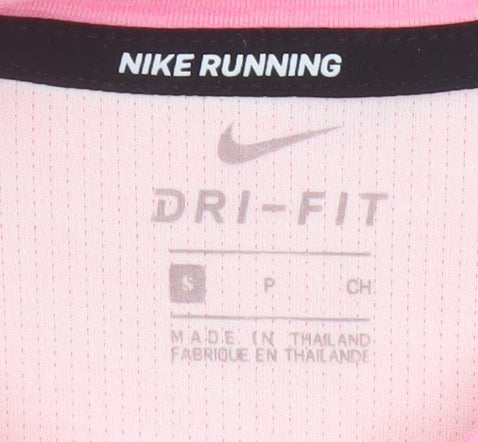 Nike Women’s Pink S Dri-FIT Running Long Sleeve Pullover Top