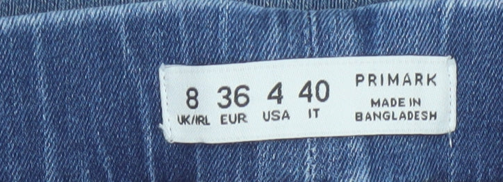 Primark Women Blue UK 8 High Rise Stretch Skinny Jegging Jeans