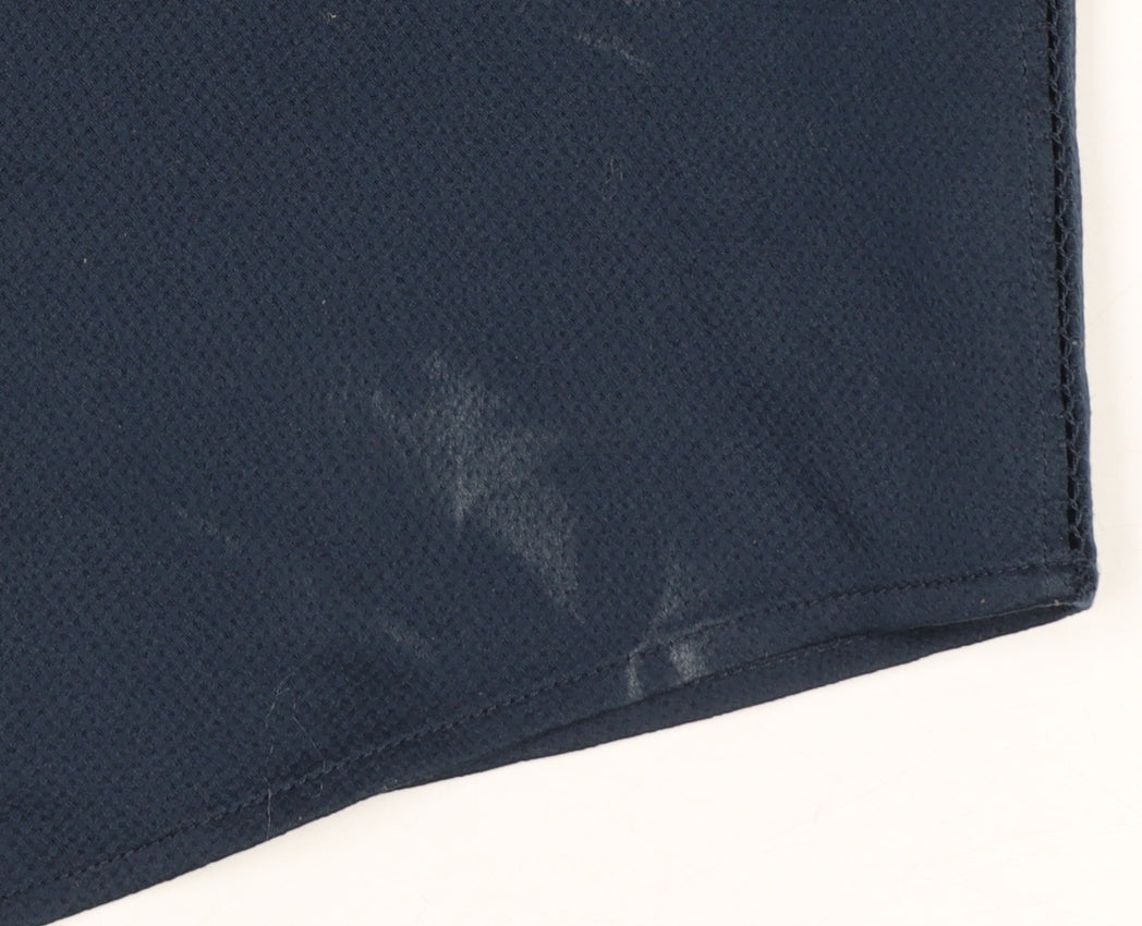 Reiss Women Blue UK 8 Long Sleeve Balloon Sleeve Back Button Blouse