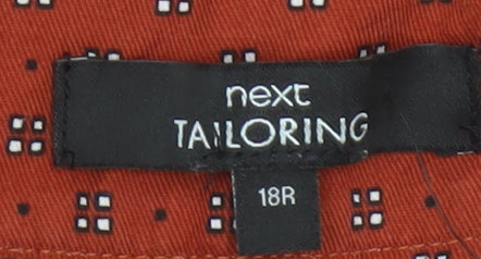 Next Tailoring Women’s Orange Geometric UK 18 Tapered Trousers
