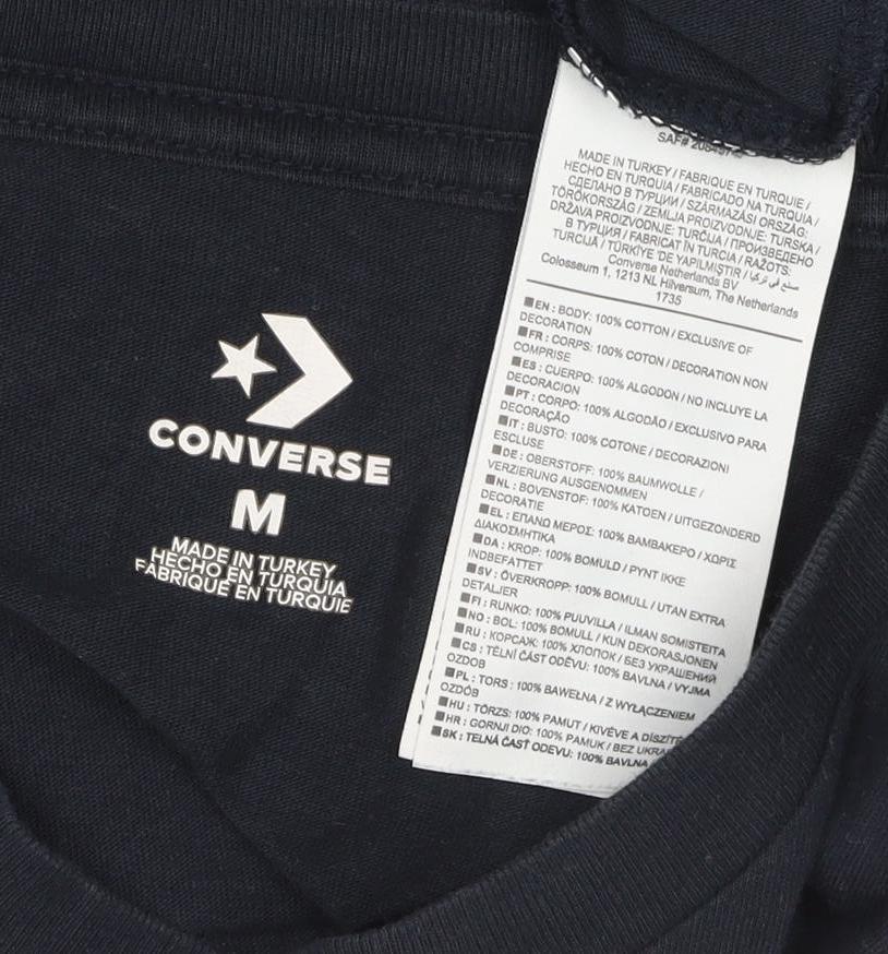 Converse Men's Black M Chuck Taylor All Star Graphic Print T-Shirt
