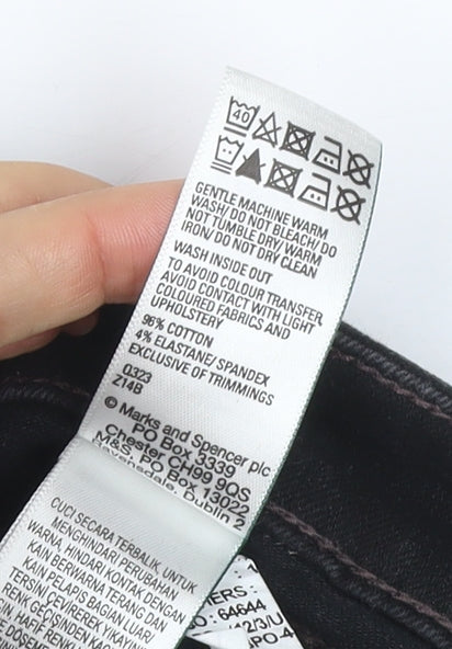 Marks and Spencer Women’s Black UK 10 Short Skinny Stretch Jeans