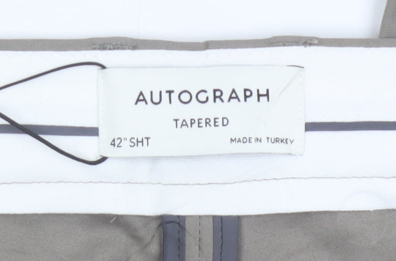 Autograph Marks & Spencer Men’s Beige 42 Short Tapered Stretch Trousers