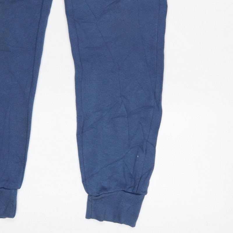 McKenzie Men’s Blue M Logo Cuffed Drawstring Jogger Sweatpants