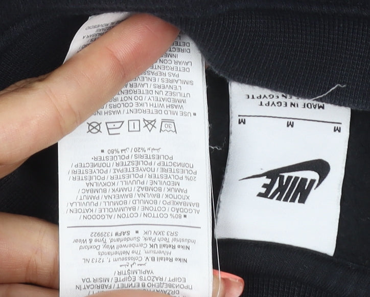 Nike Women’s Black M Pullover Crew Neck Logo Sweatshirt
