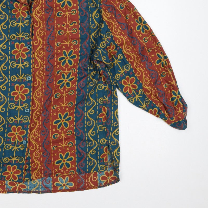 Next Women’s Multicoloured S Bohemian Floral Button-Up Blouse