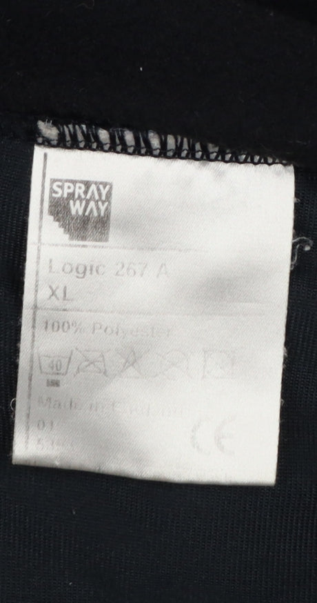 Sprayway Men's Black XL Fleece Full Zip Outdoor Basic Jacket