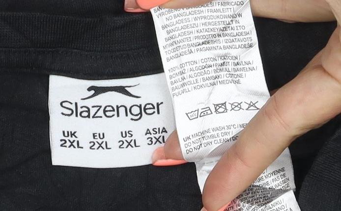 Slazenger Men’s Black 2XL V-Neck Short Sleeve Cotton T-Shirt